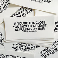 Pull My Hair Car Bumper Sticker